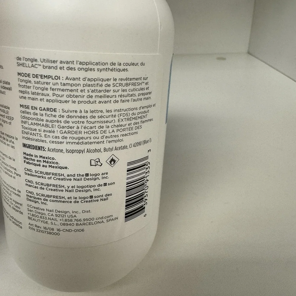 CND Shellac ScrubFresh Scrub Fresh Cleanse 7.5 Oz / 222 ml Nail Surface Cleanser